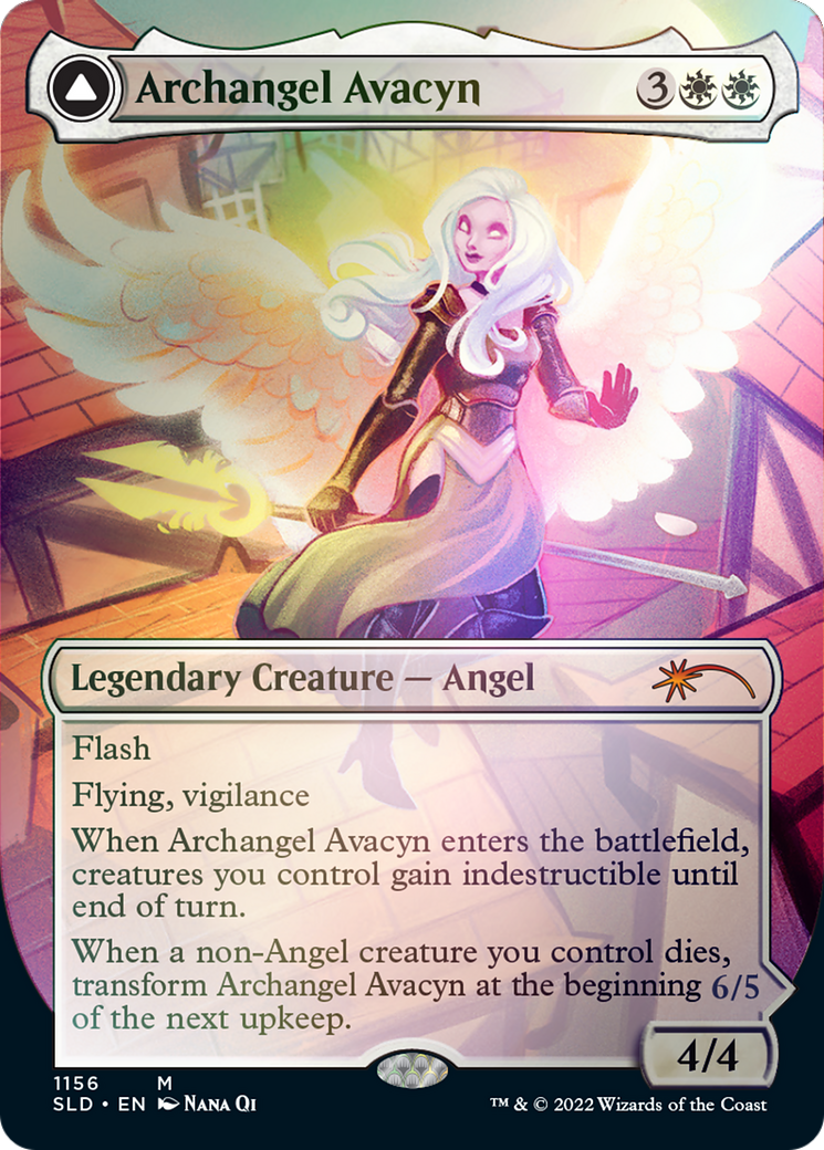 Archangel Avacyn // Avacyn, the Purifier (Borderless) [Secret Lair: From Cute to Brute] | Total Play