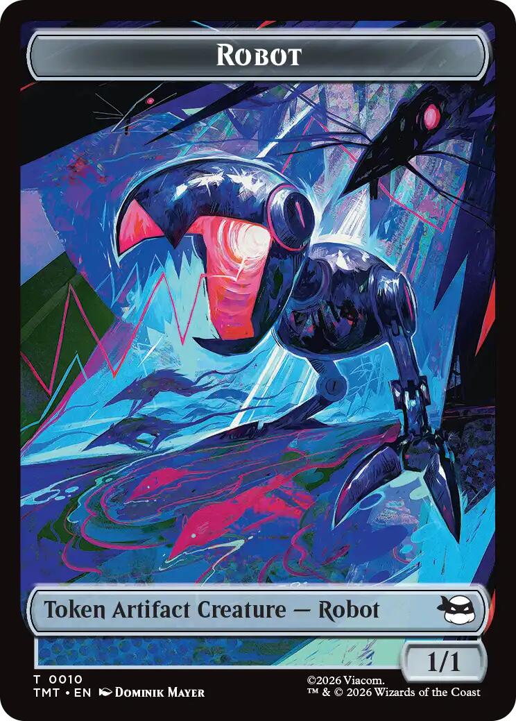 Robot // Food Double-Sided Token [Teenage Mutant Ninja Turtles Tokens] | Total Play