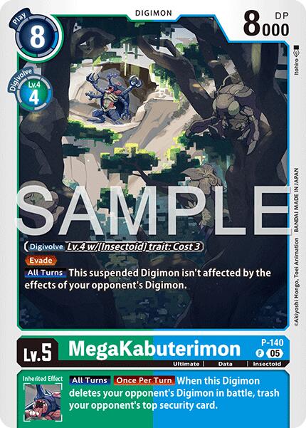 MegaKabuterimon [P-140] (Reprint) [Advanced Booster Digimon Generation] | Total Play