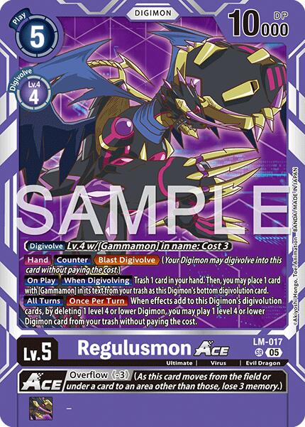 Regulusmon ACE [LM-017] (Reprint) [Advanced Booster Digimon Generation] | Total Play