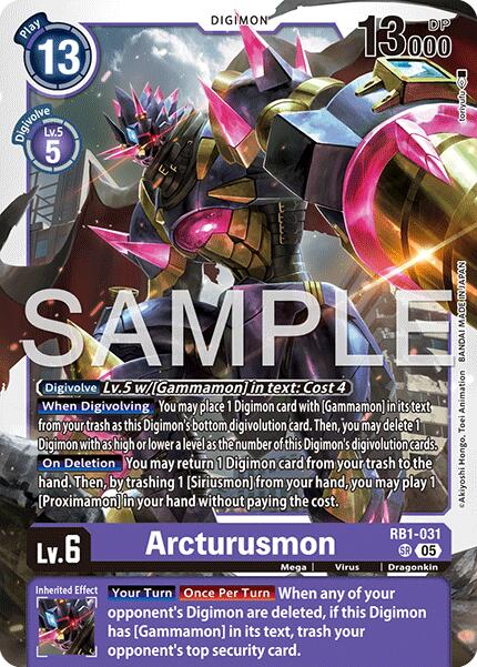 Arcturusmon [RB1-031] (Reprint) [Advanced Booster Digimon Generation] | Total Play