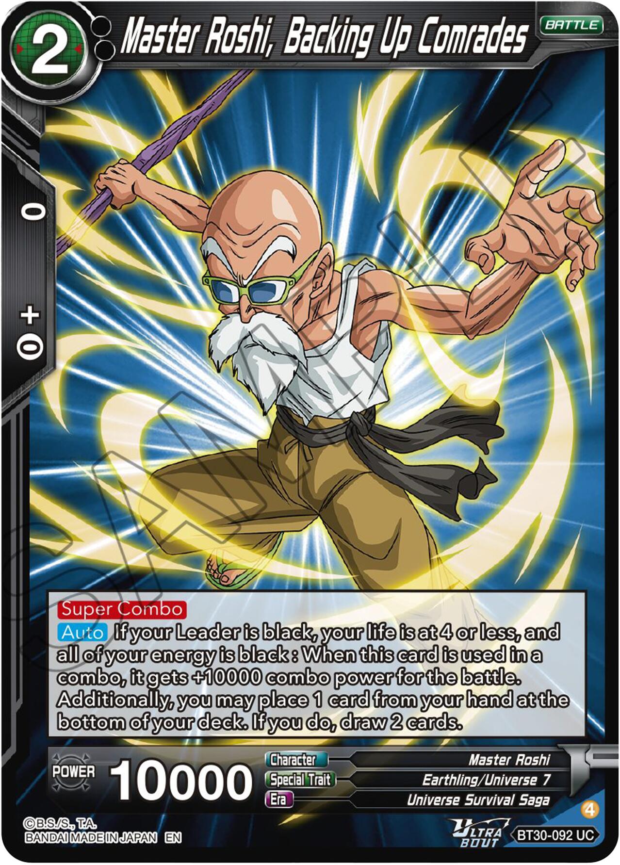 Master Rashi, Backing Up Comrades (BT30-092) [Three Glorious Fighters] | Total Play