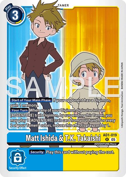 Matt Ishida & T.K. Takaishi [AD1-019] [Advanced Booster Digimon Generation] | Total Play
