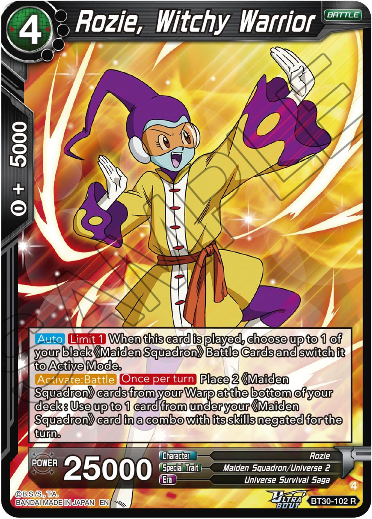Rozie, Witchy Warrior (BT30-102) [Three Glorious Fighters] | Total Play
