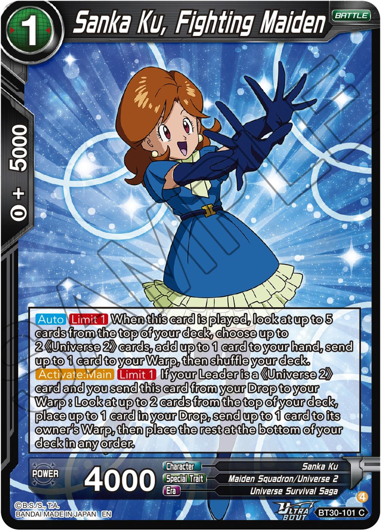 Sanka Ku, Fighting Maiden (BT30-101) [Three Glorious Fighters] | Total Play