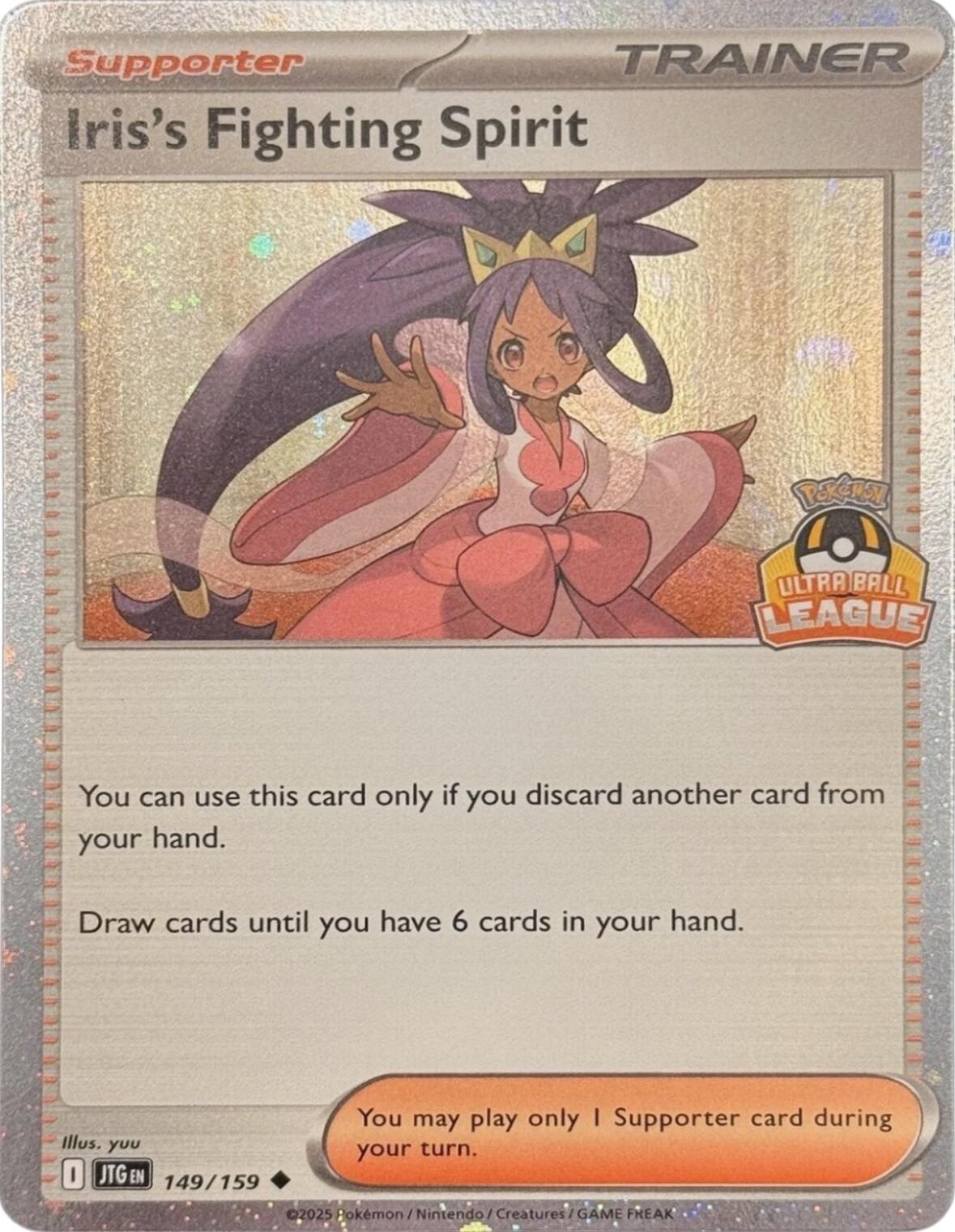 Iris's Fighting Spirit (149/159) (Ultra Ball League) [League & Championship Cards] | Total Play