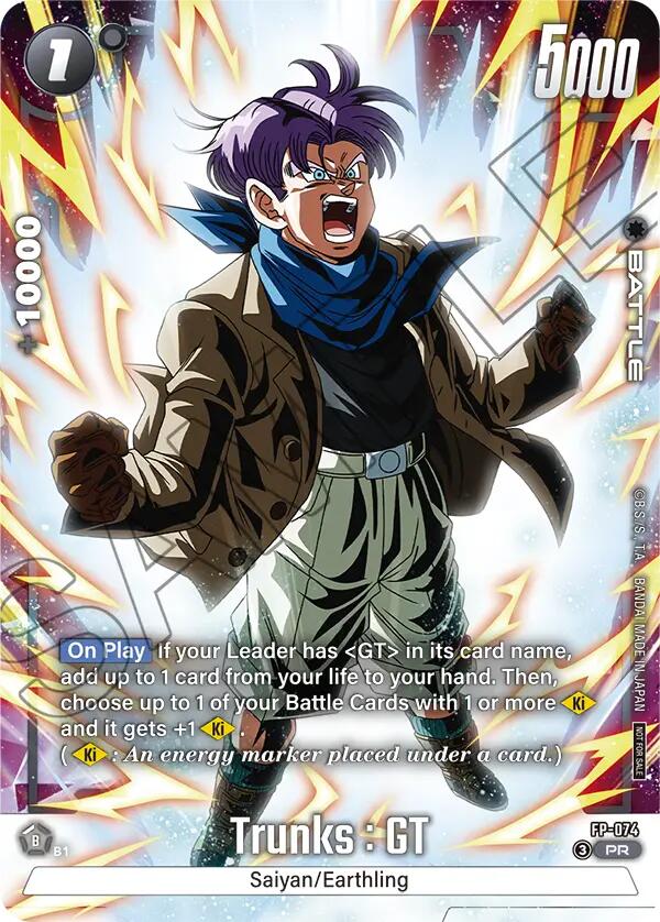 Trunks : GT (FP-074) (Tournament Pack 10) [Fusion World Tournament Cards] | Total Play