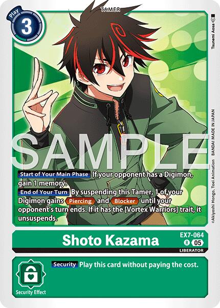 Shoto Kazama [EX7-064] (Reprint) [Advanced Booster Digimon Generation] | Total Play