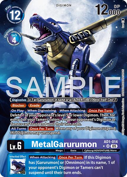 MetalGarurumon [AD1-014] (Alternate Art) [Advanced Booster Digimon Generation] | Total Play