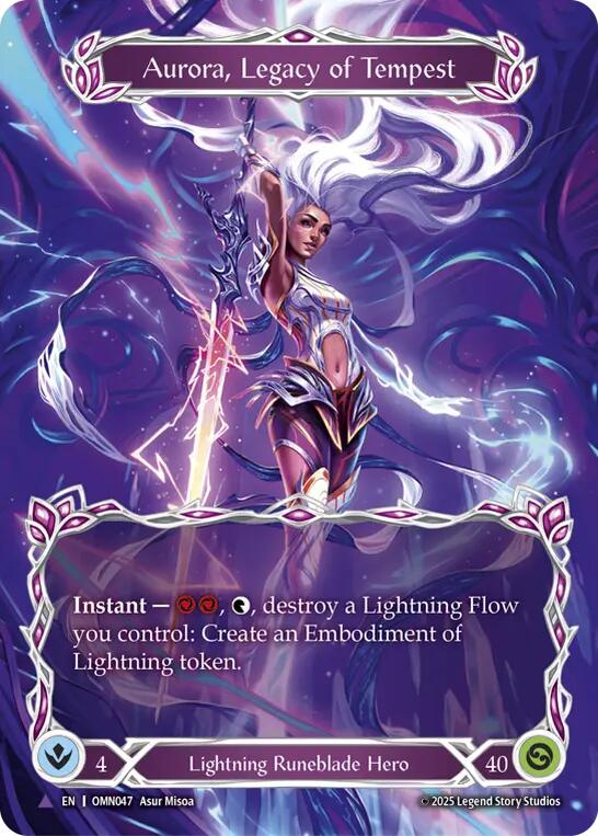 Aurora, Legacy of the Tempest (Marvel) [OMN047] (Omens of the Third Age)  Cold Foil | Total Play