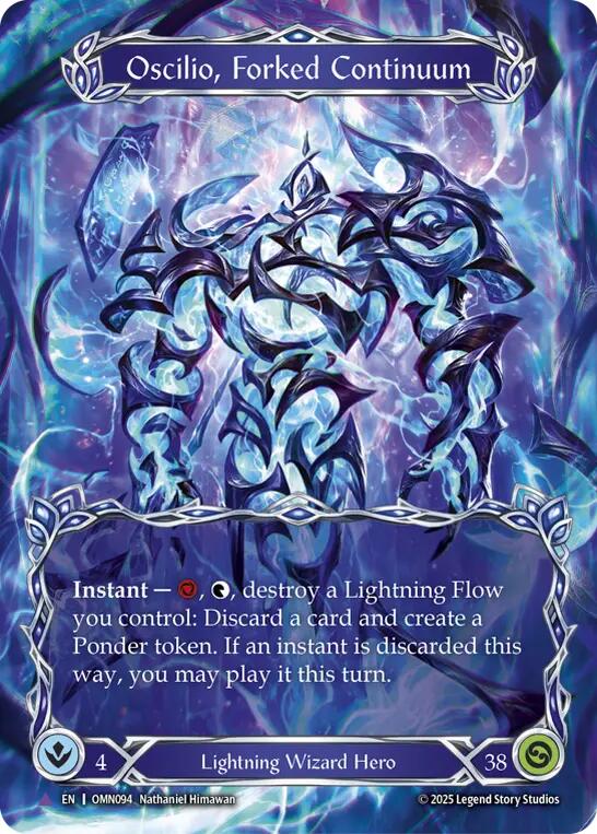 Oscilio, Forked Continuum (Marvel) [OMN094] (Omens of the Third Age)  Cold Foil | Total Play