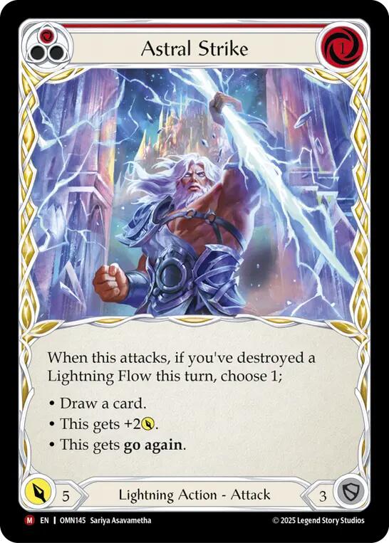 Astral Strike [OMN145] (Omens of the Third Age)  Rainbow Foil | Total Play