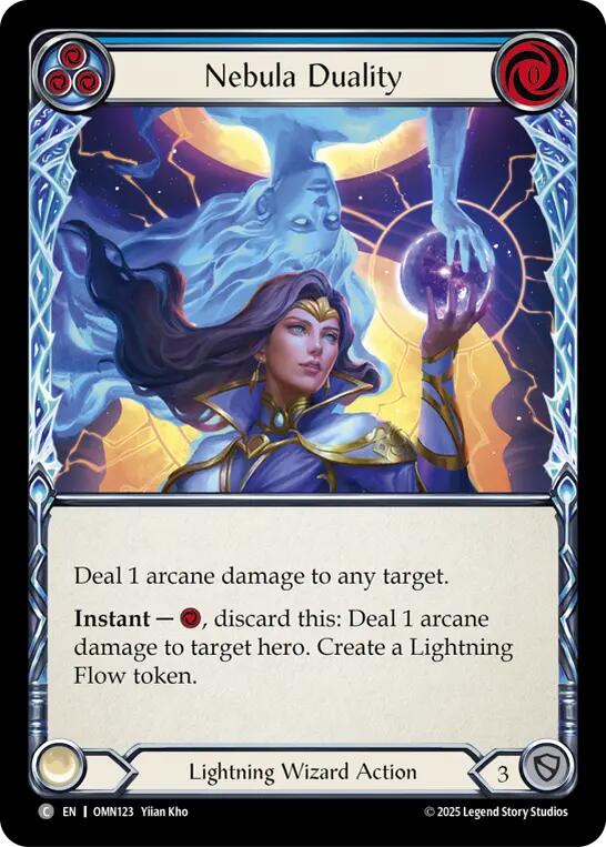 Nebula Duality (Blue) [OMN123] (Omens of the Third Age)  Rainbow Foil | Total Play