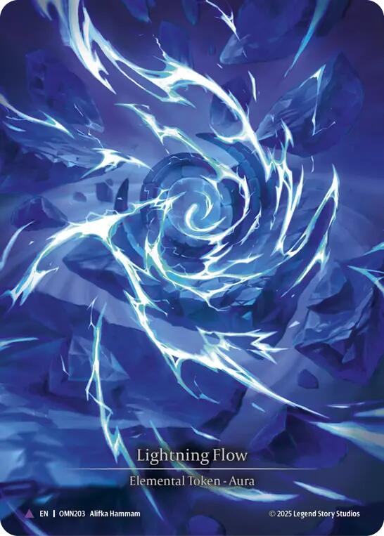 Lightning Flow (B) [OMN203] (Omens of the Third Age)  Cold Foil | Total Play