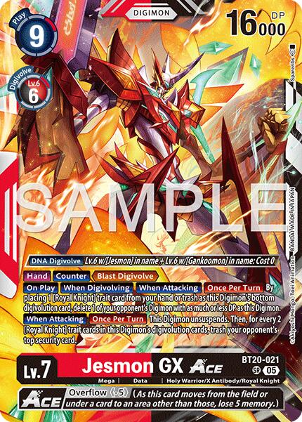 Jesmon GX ACE [BT20-021] (Reprint) [Advanced Booster Digimon Generation] | Total Play
