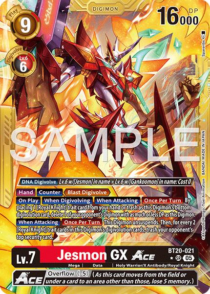 Jesmon GX ACE [BT20-021] (Gold Border) [Advanced Booster Digimon Generation] | Total Play