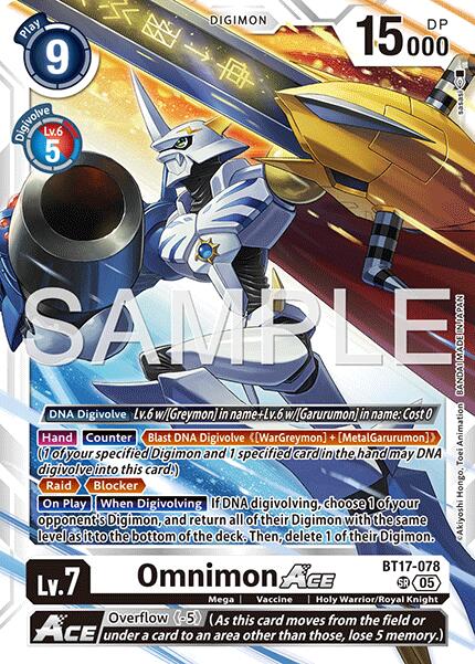 Omnimon ACE [BT17-078] (Reprint) [Advanced Booster Digimon Generation] | Total Play