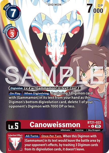 Canoweissmon [BT21-022] (Alternate Art) [Advanced Booster Digimon Generation] | Total Play