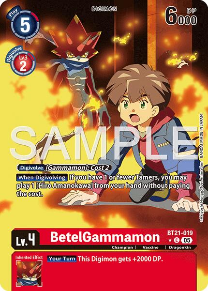 BetelGammamon [BT21-019] (Alternate Art) [Advanced Booster Digimon Generation] | Total Play