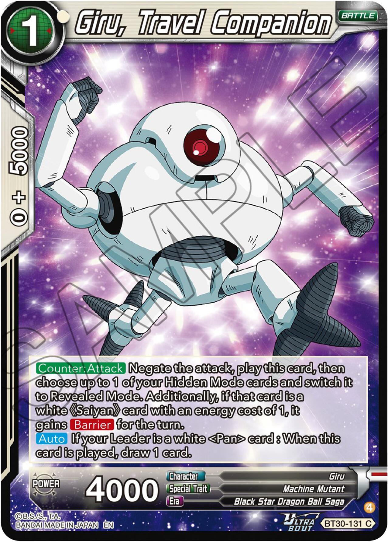 Giru, Travel Companion (BT30-131) [Three Glorious Fighters] | Total Play