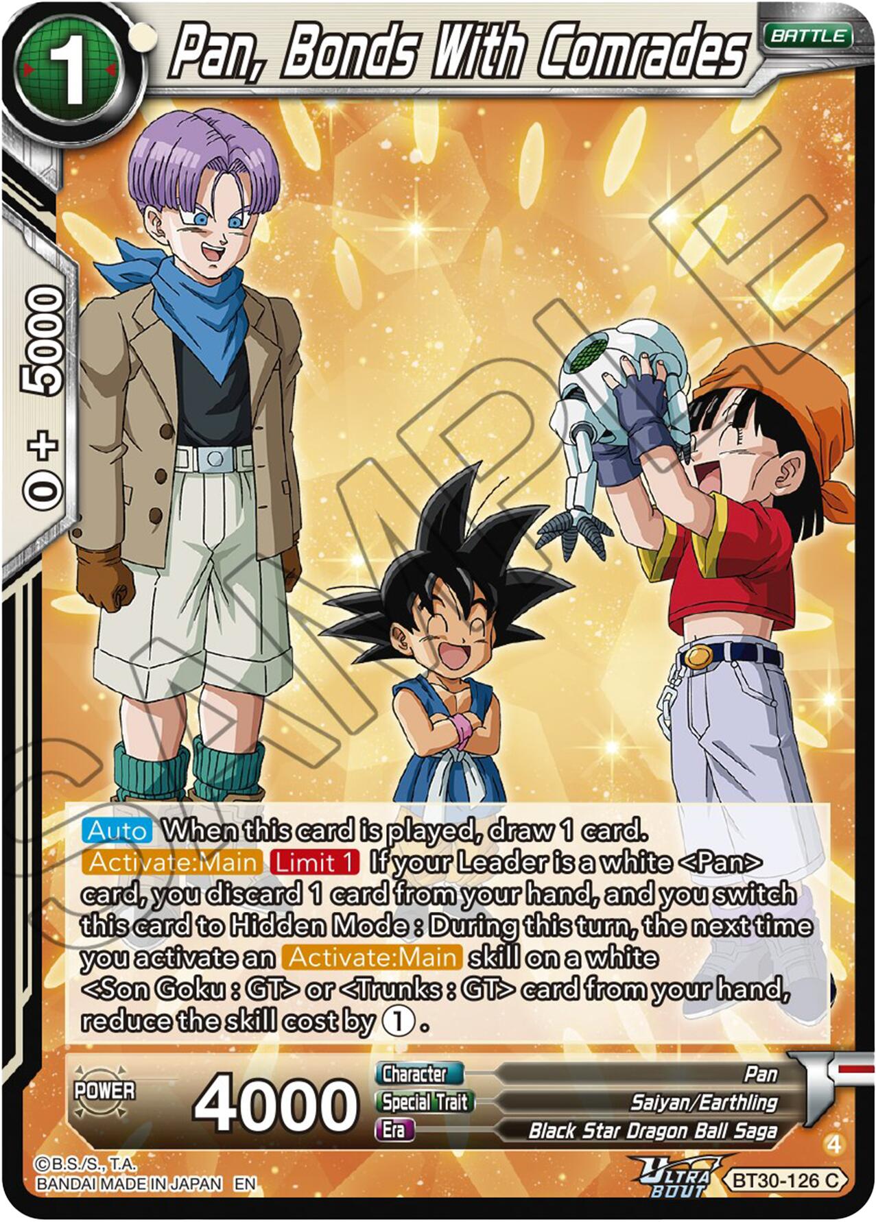 Pan, Bonds With Comrades (BT30-126) [Three Glorious Fighters] | Total Play