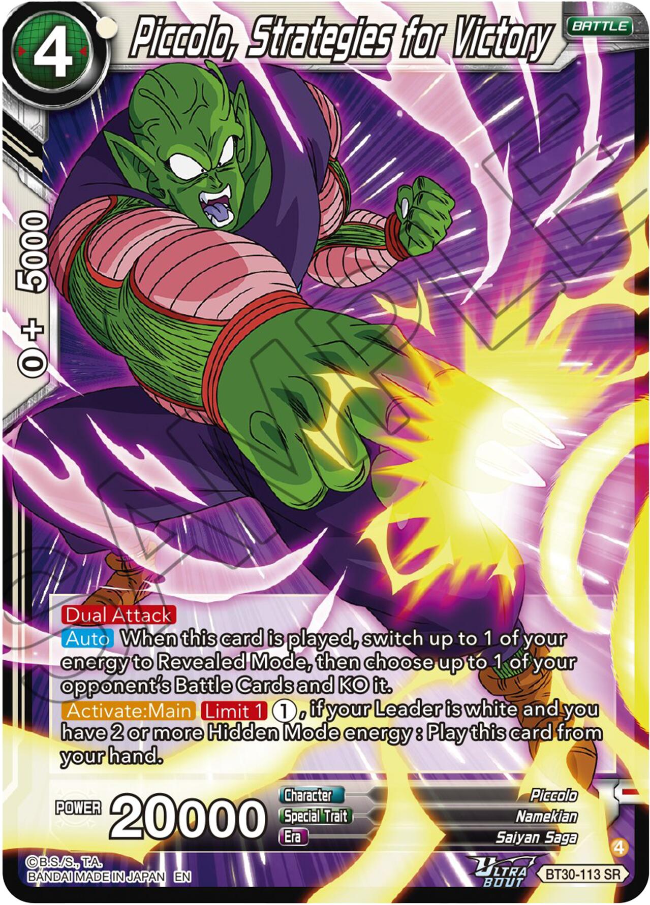 Piccolo, Strategies for Victory (BT30-113) [Three Glorious Fighters] | Total Play
