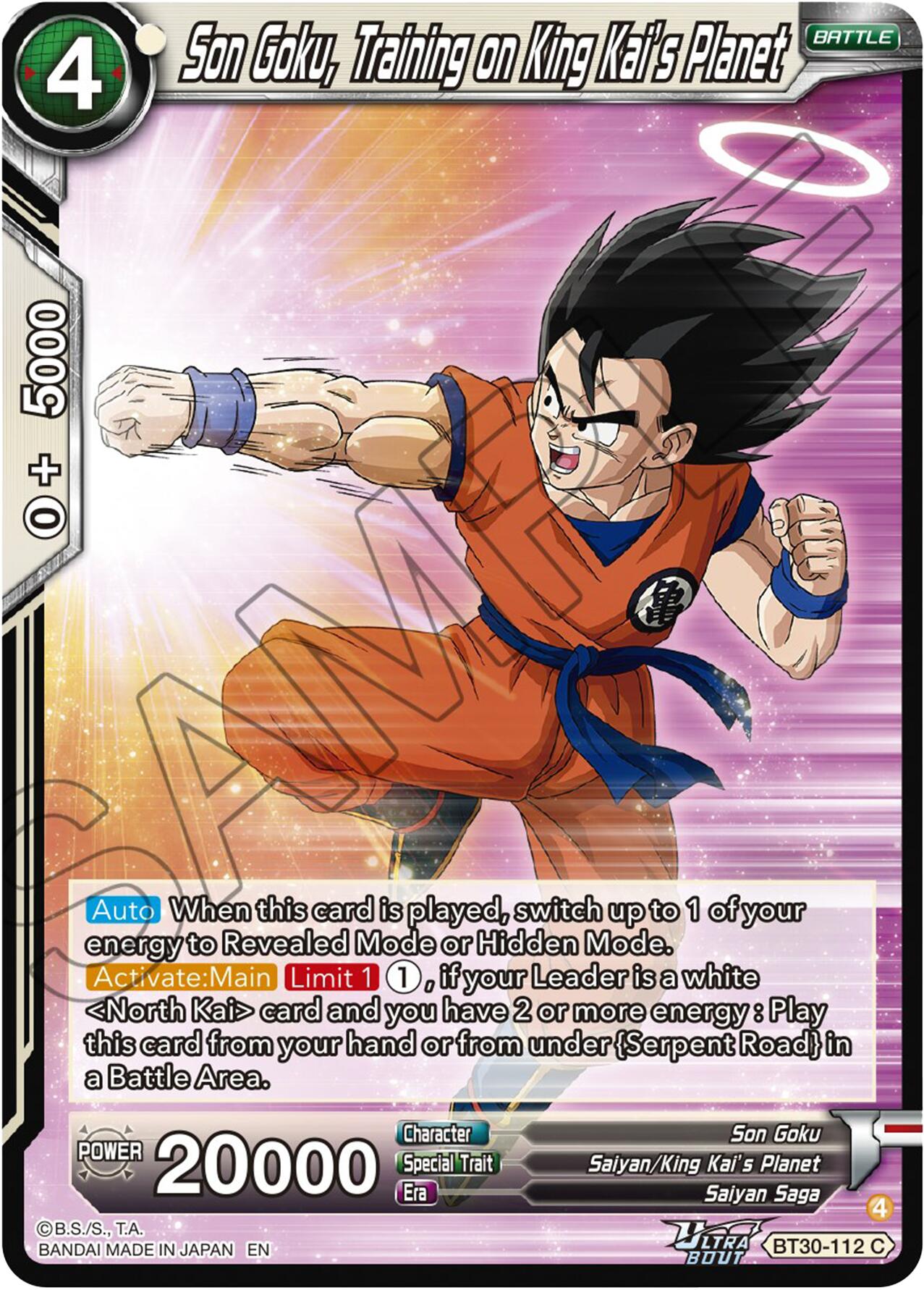 Son Goku, Training a King Kai's Planet (BT30-112) [Three Glorious Fighters] | Total Play
