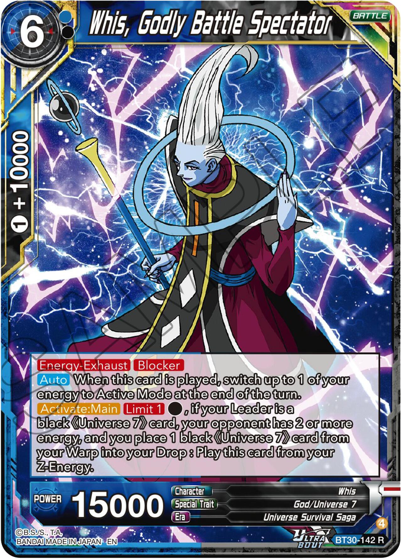Whis, Godly Battle Spectator (BT30-142) [Three Glorious Fighters] | Total Play