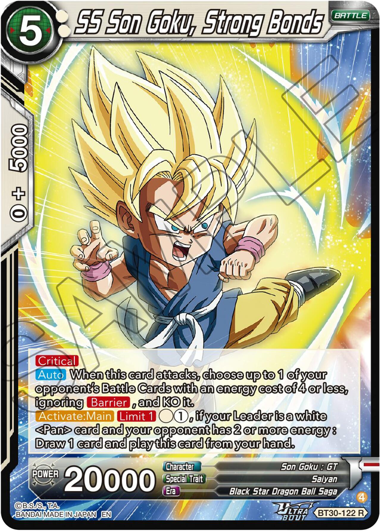 SS Son Goku, Strong Bonds (BT30-122) [Three Glorious Fighters] | Total Play