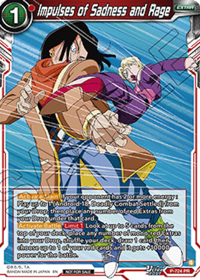 Impulses of Sadness and Rage (Ultra-Bout Series Tournament Pack Vol.2) (P-724) [Tournament Promotion Cards] | Total Play