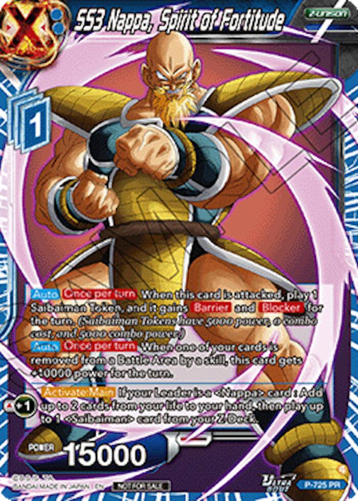 SS3 Nappa, Spirit of Fortitude (Ultra-Bout Series Tournament Pack Vol.2) (P-725) [Tournament Promotion Cards] | Total Play
