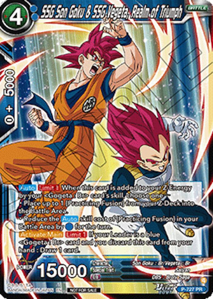 SSG Son Goku & SSG Vegeta, Realm of Triumph (Ultra-Bout Series Tournament Pack Vol.2) (P-727) [Tournament Promotion Cards] | Total Play