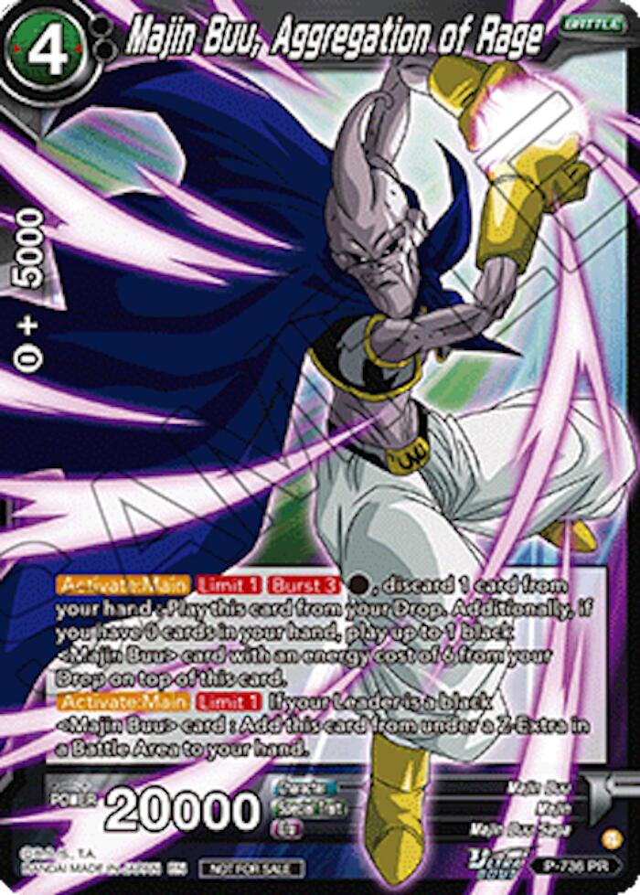 Majin Buu, Aggregation of Rage (Ultra-Bout Series Tournament Pack Vol.2) (P-736) [Tournament Promotion Cards] | Total Play