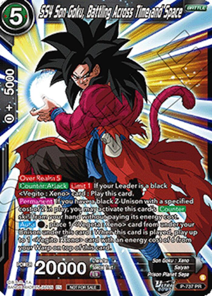 SS4 Son Goku, Battling Across Time and Space (Ultra-Bout Series Tournament Pack Vol.2) (P-737) [Tournament Promotion Cards] | Total Play