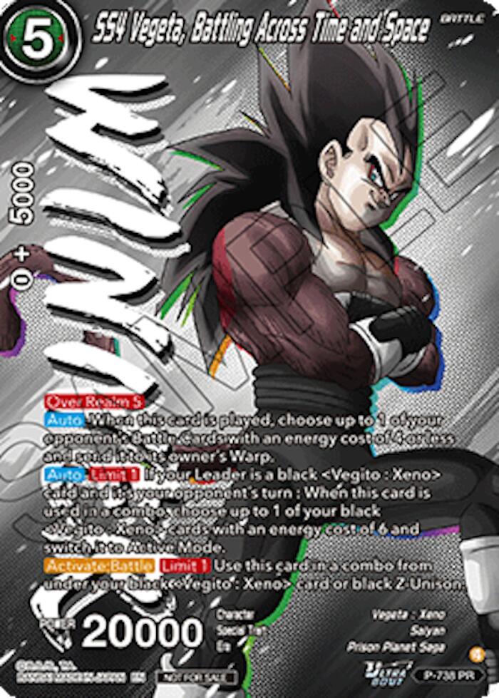 SS4 Vegeta, Battling Across Time and Space (Ultra-Bout Series Tournament Pack Vol.2) (Winner) (P-738) [Tournament Promotion Cards] | Total Play