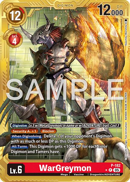 WarGreymon [P-182] (Gold Border) [Advanced Booster Digimon Generation] | Total Play