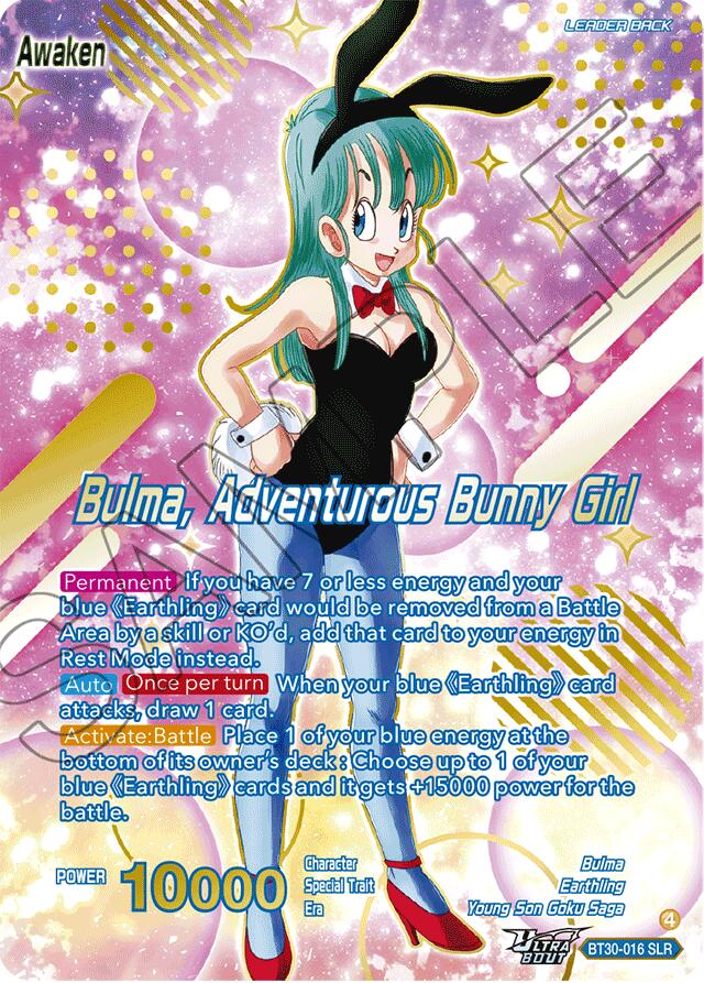 Bulma // Bulma, Adventurous Bunny Girl (SLR) (BT30-016) [Three Glorious Fighters] | Total Play