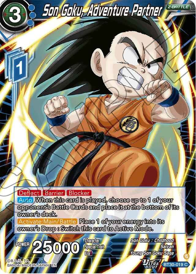 Son Goku, Adventure Partner (BT30-019) [Three Glorious Fighters] | Total Play