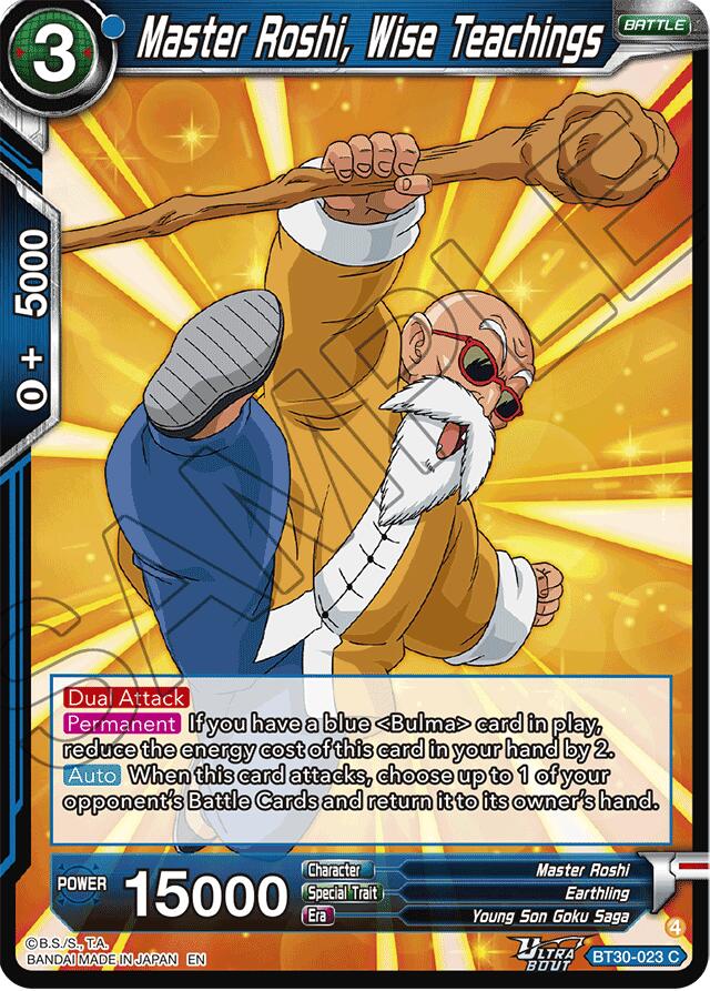 Master Roshi, Wise Teachings (BT30-023) [Three Glorious Fighters] | Total Play