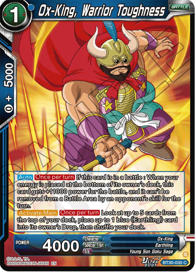 Ox-King, Warrior Toughness (BT30-030) [Three Glorious Fighters] | Total Play