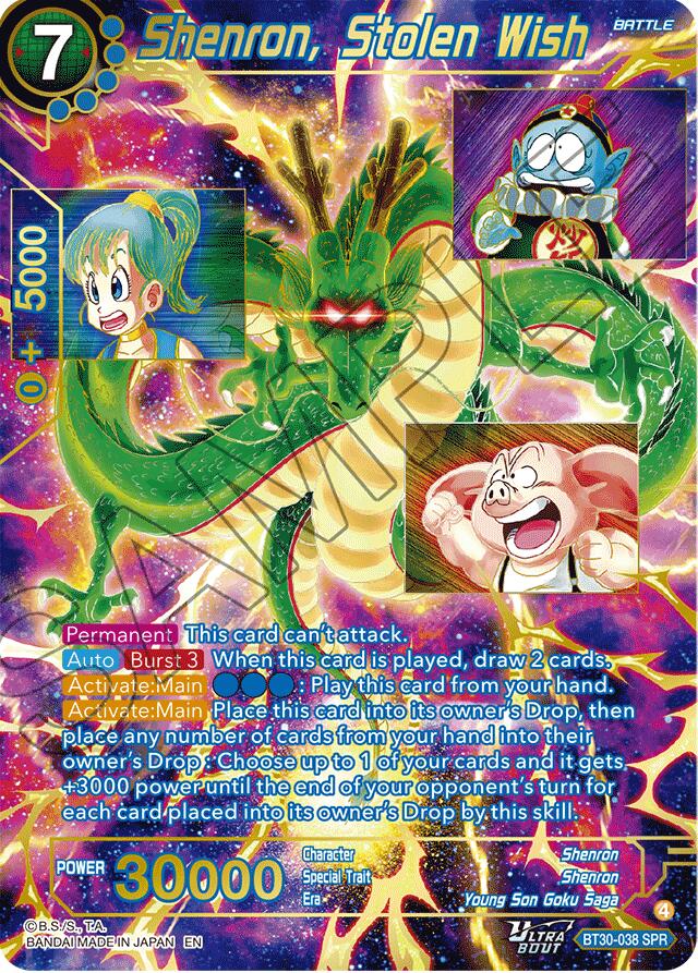 Shenron, Stolen Wish (SPR) (BT30-038) [Three Glorious Fighters] | Total Play