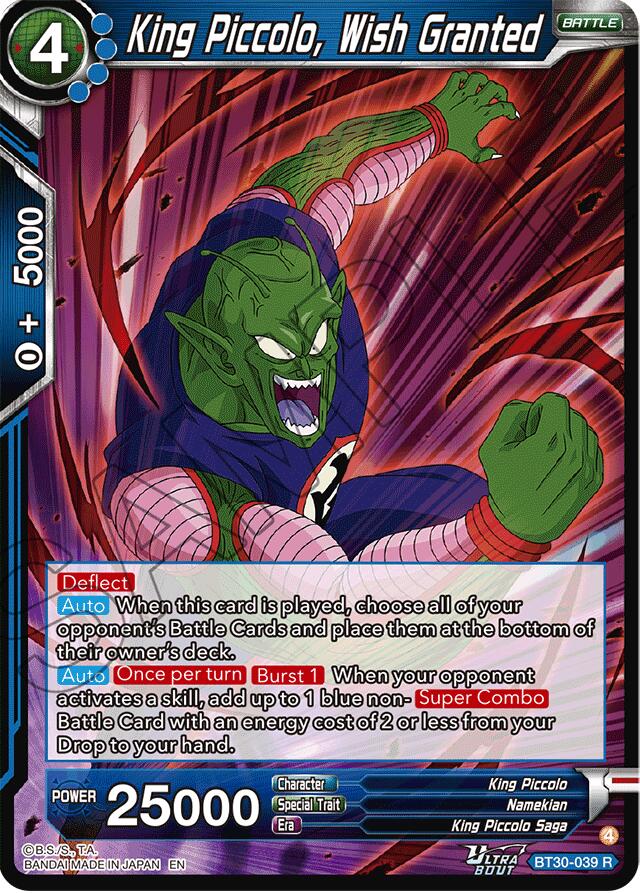 King Piccolo, Wish Granted (BT30-039) [Three Glorious Fighters] | Total Play