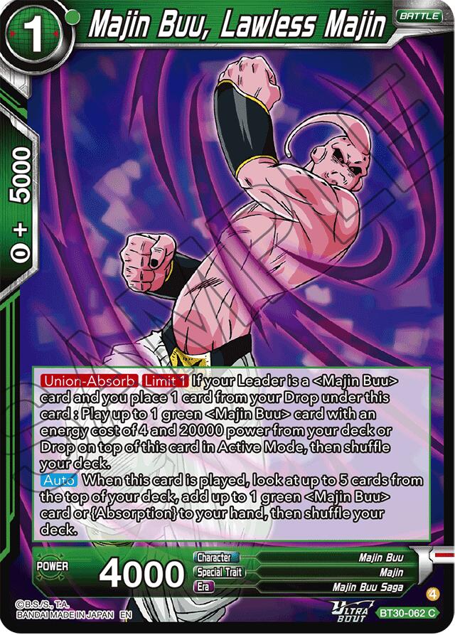 Majin Buu, Lawless Majin (BT30-062) [Three Glorious Fighters] | Total Play