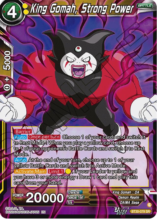 King Gomah, Strong Power (BT30-079) [Three Glorious Fighters] | Total Play