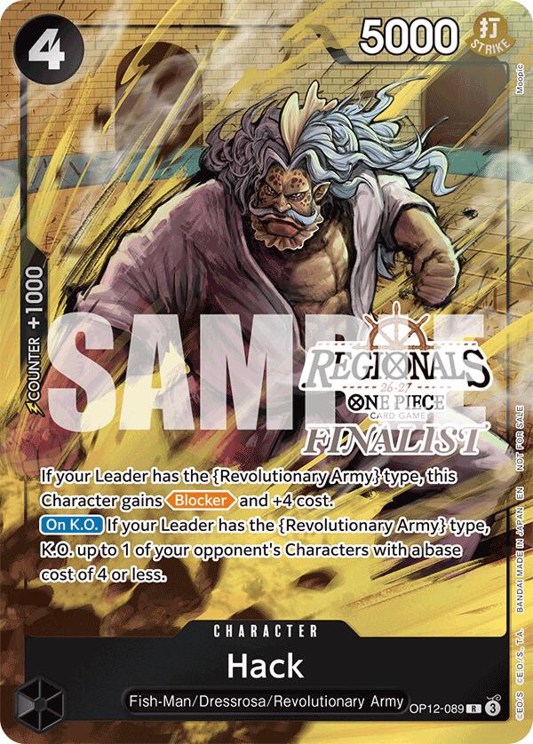 Hack (Regionals Finalist Card Set 26-27) [One Piece Promotion Cards] | Total Play