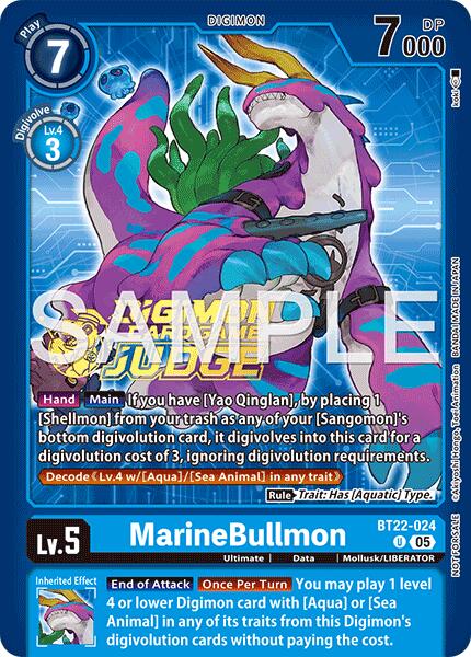 MarineBullmon [BT22-024] (Judge Pack 9) [Cyber Eden] | Total Play