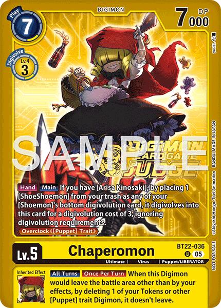 Chaperomon [BT22-036] (Judge Pack 9) [Cyber Eden] | Total Play