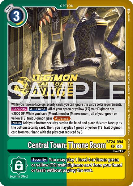 Central Town: Throne Room [BT24-094] (Judge Pack 9) [Time Stranger] | Total Play