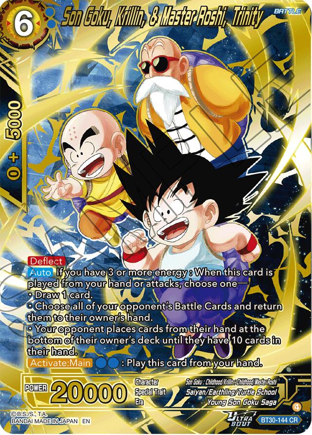 Son Goku, Krillin, & Master Roshi, Trinity (BT30-144) [Three Glorious Fighters] | Total Play