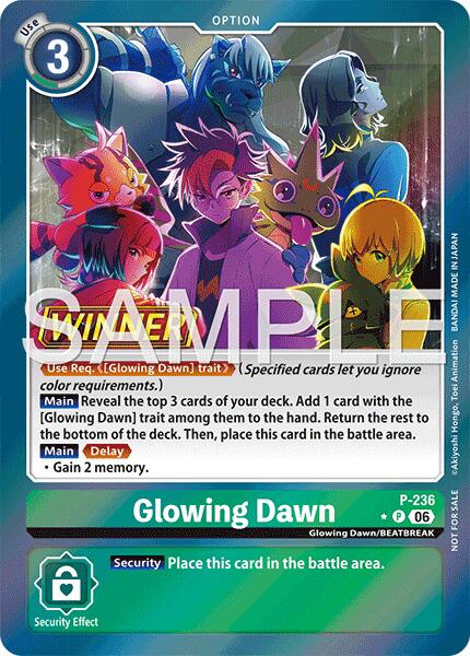 Glowing Dawn [P-236] (Store Tournament 2026 Vol. 2 Winner Pack) [Promotional Cards] | Total Play